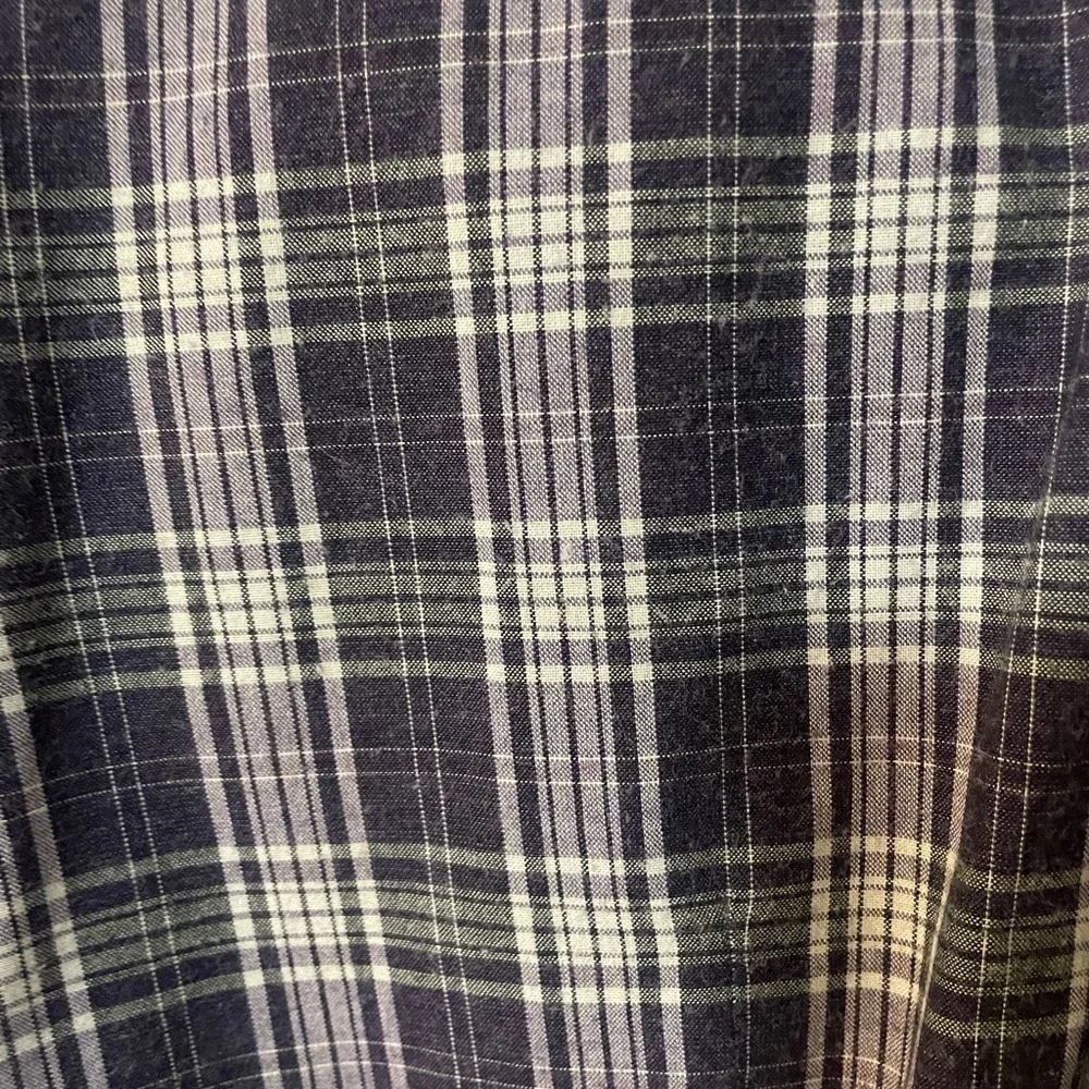 John Maverick: Purple Plaid Casual Button Down Shirt - Picture 3 of 4